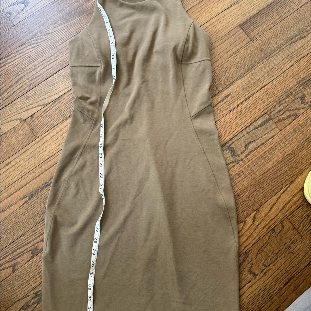 Lululemon Athletica Brown Sheath One Shoulder Mini Dress